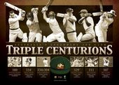 Triple Centurions Sports Print unframed