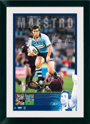 Andrew Johns Maestro Signed Print