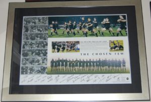 All Blacks 2004 signed lithograph - The Chosen Few