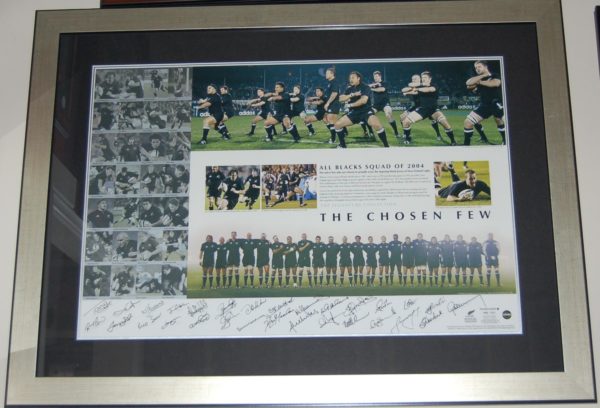 All Blacks 2004 signed lithograph - The Chosen Few