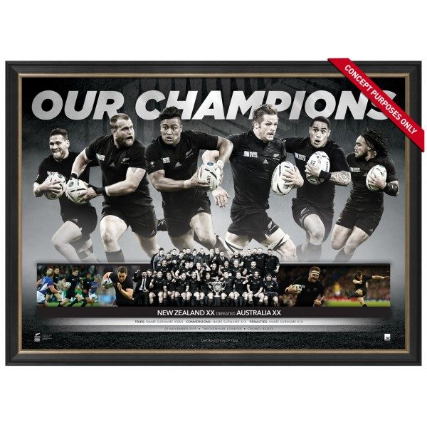All Blacks 2015 Sportsprint framed