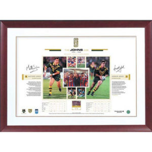 The Johns Age signed and framed lithograph - Signed Andrew and Matthew Johns