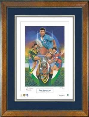 ANDREW JOHNS - The Natural signed and framed lithograph