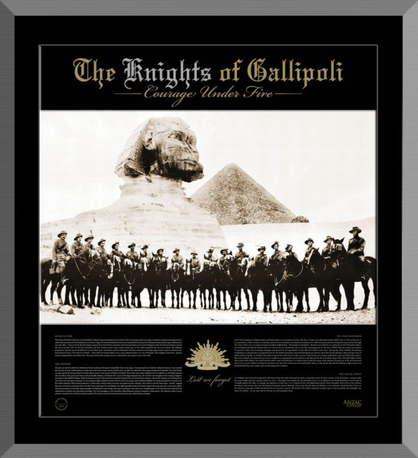 KNIGHTS OF GALLIPOLI framed lithograph