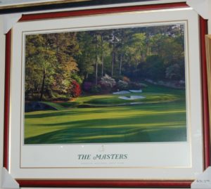 Augusta National 12th Hole framed lithograph