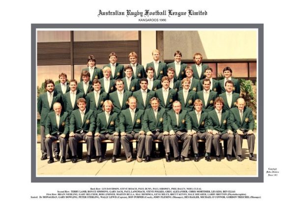 Australian Kangaroos 1986 team photo