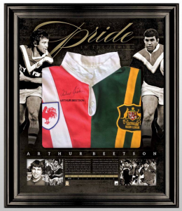 The Pride of Arthur Beetson framed jersey