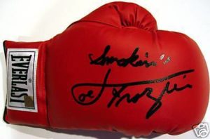 Joe Frazier signed Everlast Boxing Glove