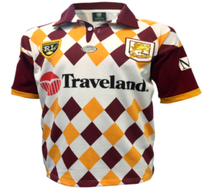OUT OF STOCKBrisbane Broncos 1995 Retro NRL jersey Size 2XL