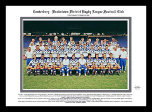 Canterbury Bankstown Bulldogs 1995 team photo framed