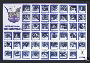 Canterbury Bankstown Bulldogs Internationals framed print.