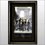 OUT OF STOCKCadel Evans Official Facsimile Signed Lithograph - Champs Elysees