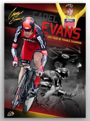 Cadel Evans Official Sports Print Framed