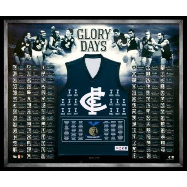 Carlton Blues 'Glory Days' Signed