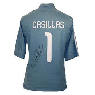 Signed Iker Casillas Spain Shirt - Pro 