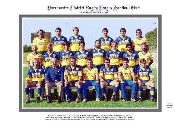 Parramatta Eels 1986 Premiership team photo