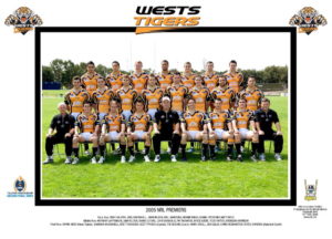 Wests Tigers 2005 Premiership team photo