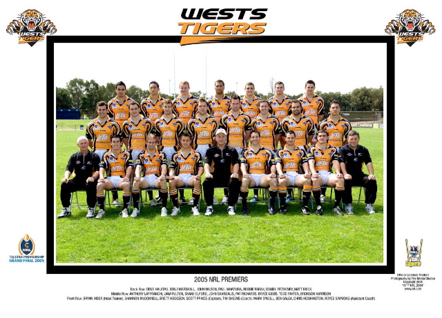 wests tigers 2005 jersey