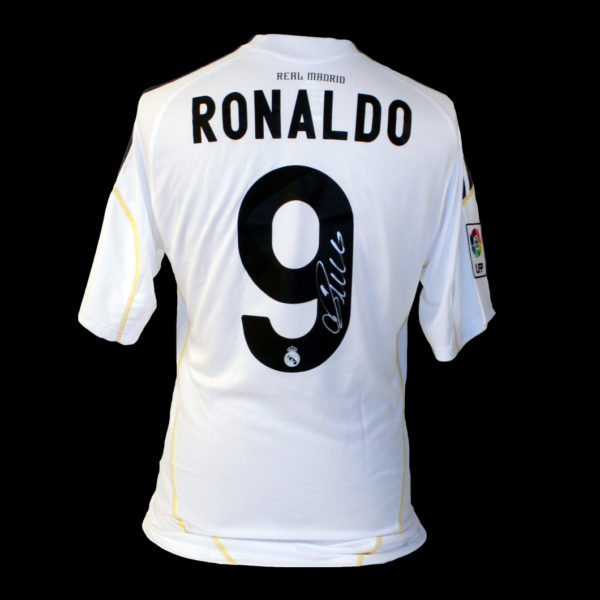 Cristiano Ronaldo Real Madrid signed framed shirt