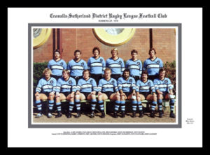 Cronulla Sharks 1978 team photo framed