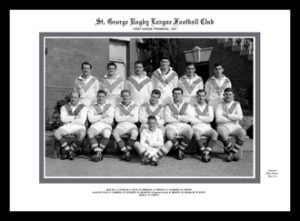 St George Dragons 1957 Premiership team photo