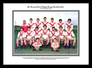 St George Illawarra 1985 Team photo framed