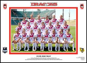 St George Illawarra Dragons 2010 NRL Premiership team photo