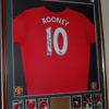 Wayne Rooney signed & Framed Man United Shirt