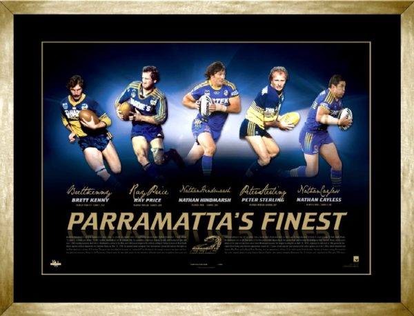 Parramatta's Finest personally signed and framed lithograph