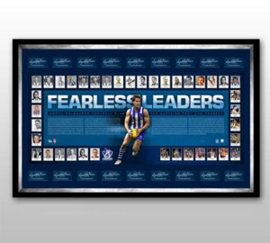 North Melbourne "Fearless Leaders" signed and framed lithograph