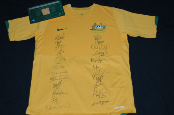 Socceroos Official Signed and Unframed Shirt