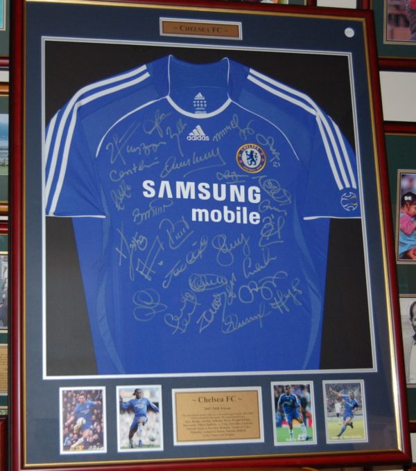 Chelsea 2007/08 Signed and framed shirt