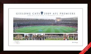 Geelong 2011 AFL Premiership Lithograph signed by Tom Harley