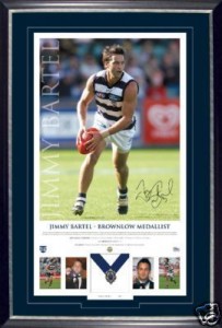 Geelong Cats Jimmy Bartel Brownlow medal piece
