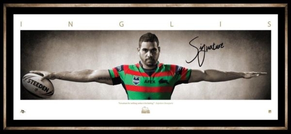 OUT OF STOCK Greg Inglis Wings Personally signed and framed lithograph