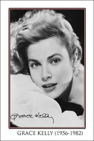 Grace Kelly framed lithograph