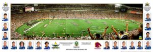 Cowboys 2015 Premiers Panoramic framed