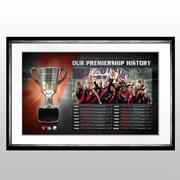 Essendon Premiership HIstory Framed Half Cup Print