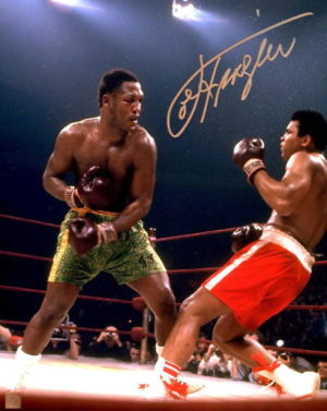 Smokin Joe Frazier personally signed piece