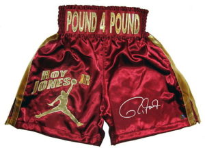 Roy Jones Jnr Pound 4 Pound Personally signed Trunks