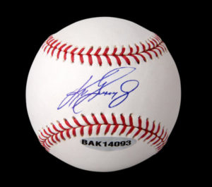 Ken Griffey Jnr signed limited edition baseball