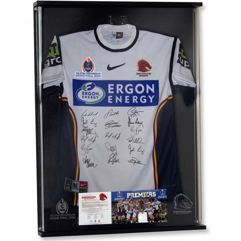 Brisbane Broncos 2006 signed Premiership jersey Pro Sports Memorabilia