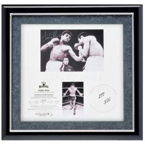 Lionel Rose personally signed and framed lithograph