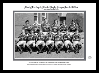 Manly Warringah Sea Eagles 1972 Team photo framed