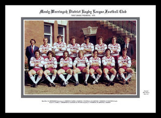 Manly 1976 Team photo framed