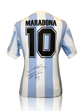 Maradona signed and framed Argentina shirt
