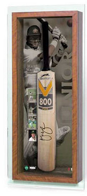 Mark Waugh signed and framed limited edition Bat 1 Mark Waugh signed and framed limited edition Bat