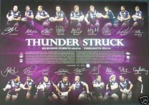Melbourne Storm 2009 Team signed Print