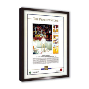 Nadia Comaneci '  The Perfect Score' signed print