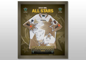 NRL All Stars signed and framed jersey